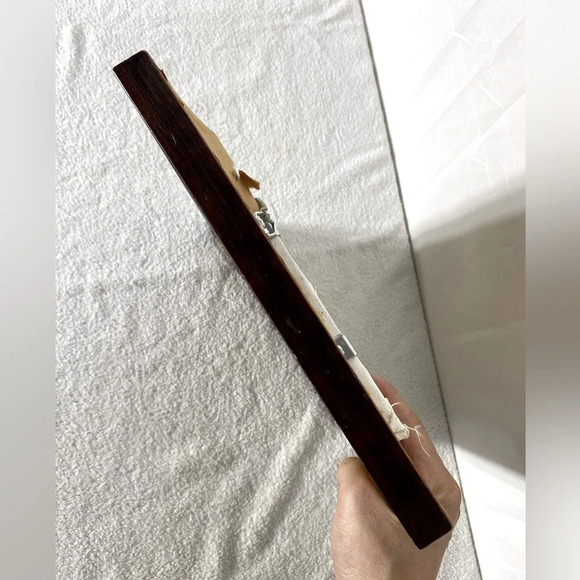 Vintage Korn Hand Painted Landscape Framed Painting Wall Art - Picture 8 of 12